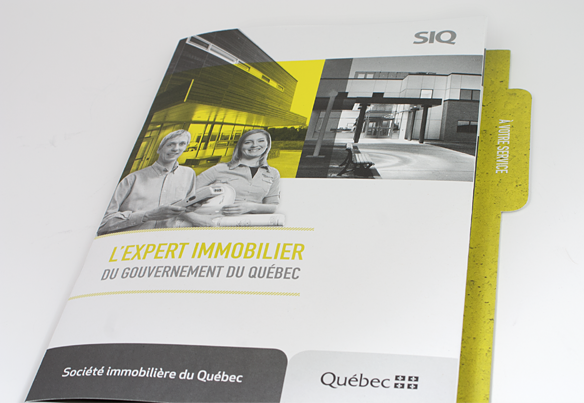 Pochette de la Société immobilière du Québec (SIQ)