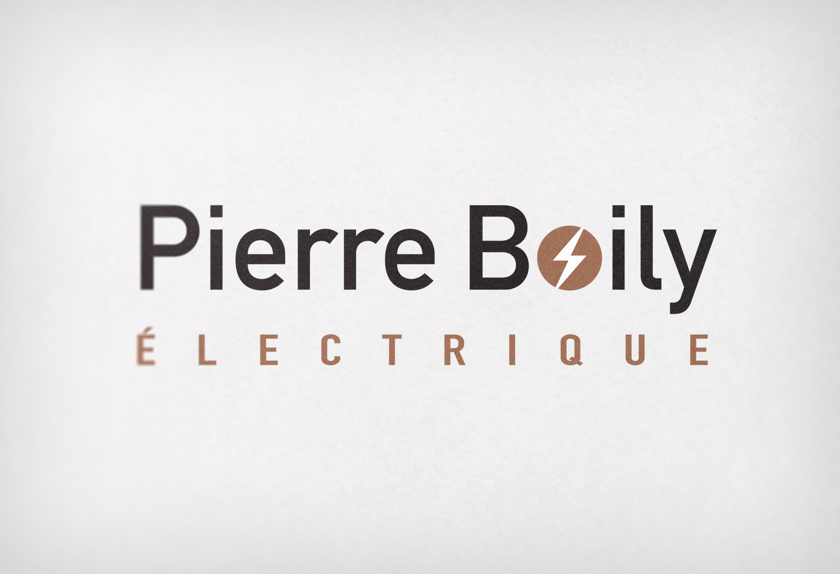 Signature corporative - Mandat pour Pierre Boily Électrique - Logo